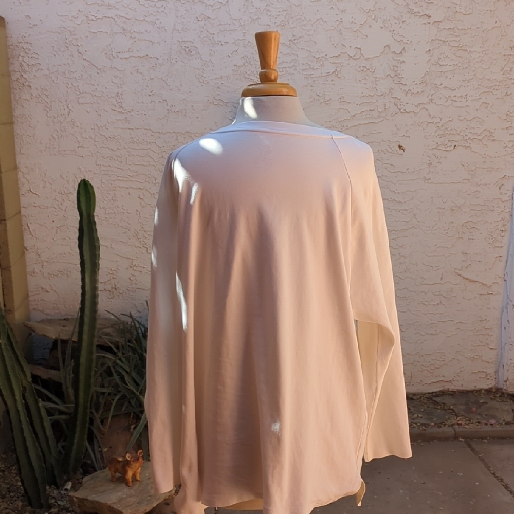Isaac Mizrahi White Long-Sleeve Scoop Neck Top - Picture 4 of 4